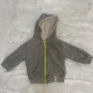 Giggle unisex grey hoodie - 6-12m